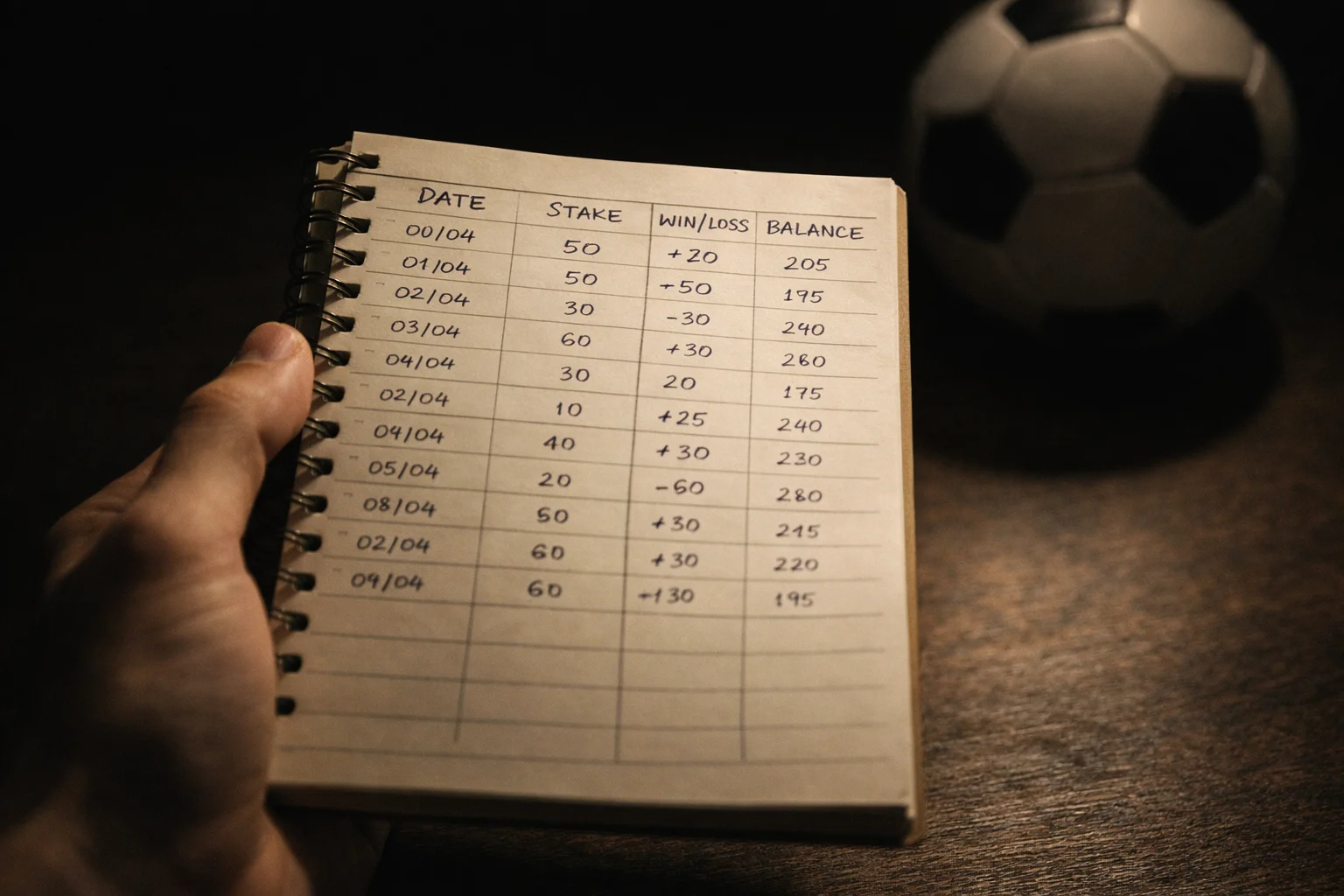 Gestao de banca nas apostas de futebol com controlo financeiro e disciplina